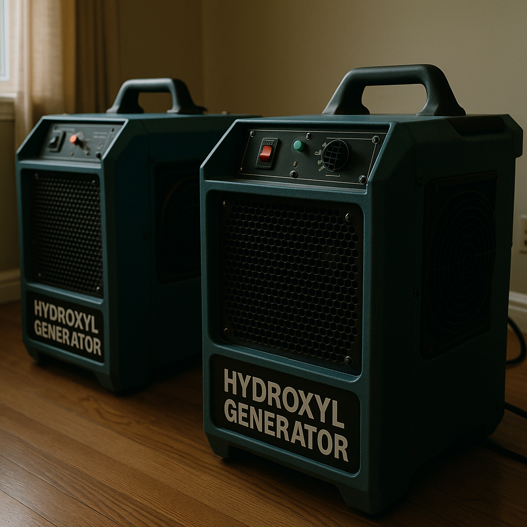 Hydroxyl generators deployed for residential fire deodorization
