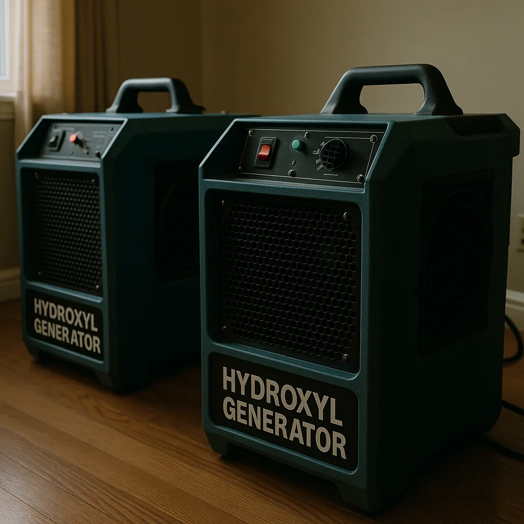Hydroxyl generators deployed for residential fire deodorization