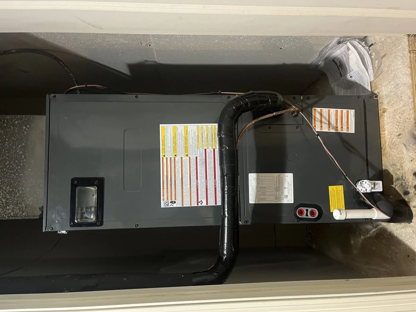 Air handler opened for a Clean and Check